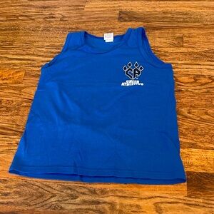 Cheer athletics blue tank top